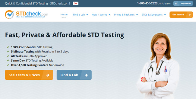 STDcheck homepage