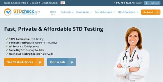 homepage STDcheck