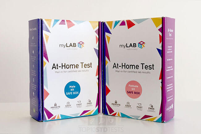 MyLab Box At Home Testing Kit box